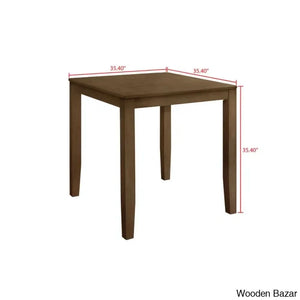 Axes New 4 Seater Wooden Dining Table Set- Bazar