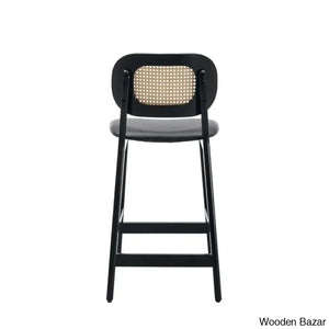 Azaraho Swivel Solid Wood 25.5’’ Counter And Bar Stool (Set Of 2)