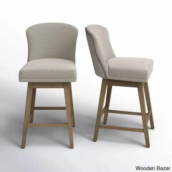 Azenaz Swivel 26’’ Counter And Bar Stool (Set Of 2)