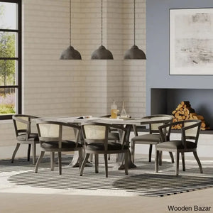 Barlow 6 Seater New Extendable Trestle Dining Set