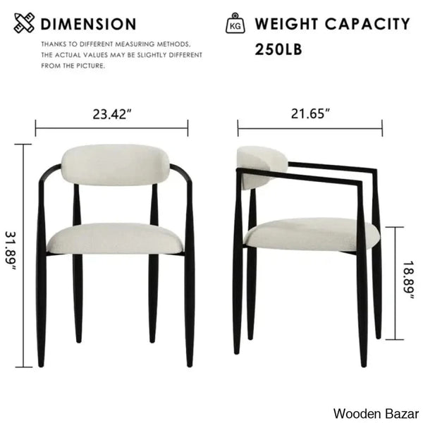 Barric Sintered Stone Table With 8 Luxurious Fabric Chairs - Wooden Bazar
