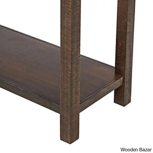 Batotana 59’’ Rustic Distressed Console Table With 4 Drawers And Shelf Entryway Sofa