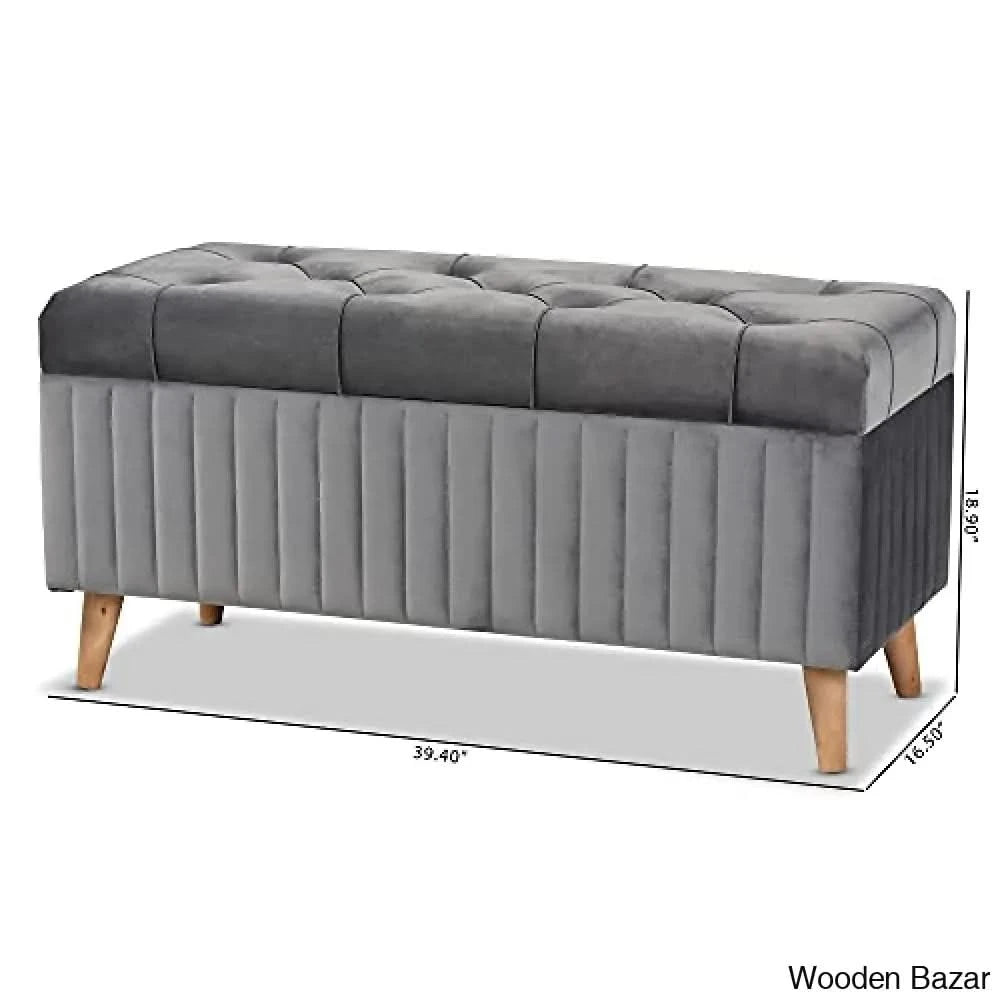 Grey Ottomans