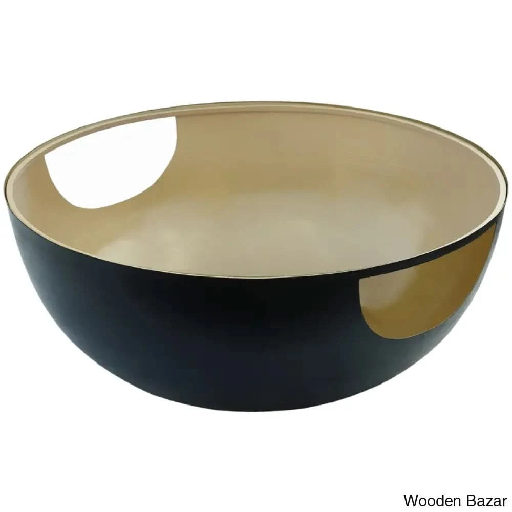 Baylor Glass Top Coffee Table And Center Table Black