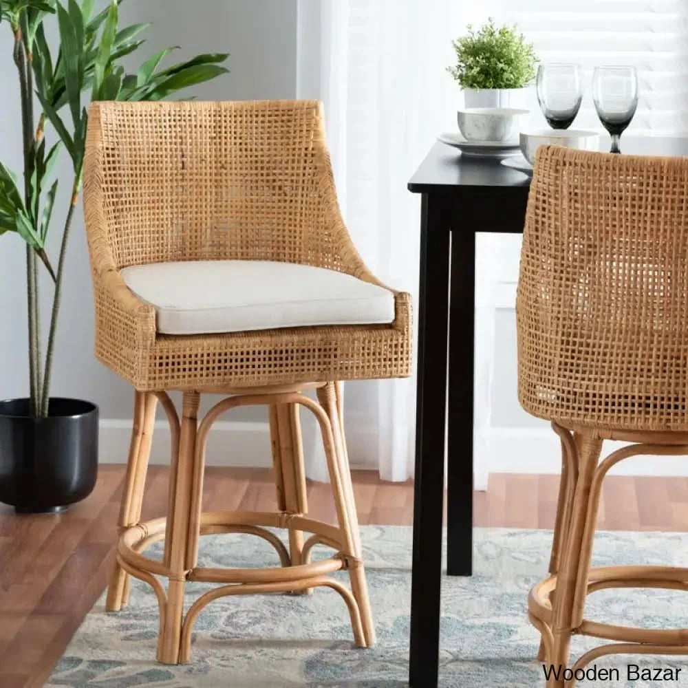 Bellaz 360 Swivel Rattan Counter & Bar Stool (26” Seat Height)