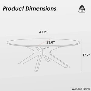 Berglined Solid Wood Single Coffee And Center Table