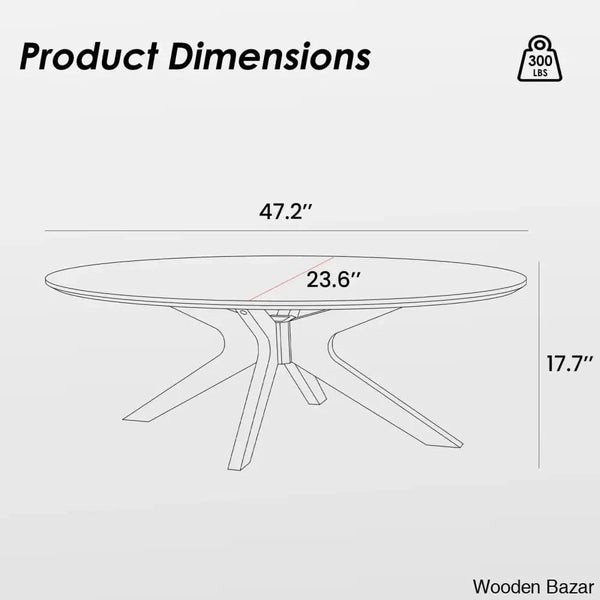 Berglined Solid Wood Single Coffee And Center Table