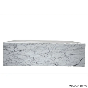 Betec Marble Block Coffee And Center Table - Carrara