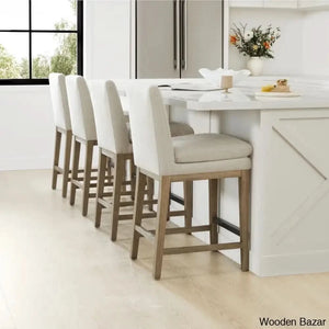 Betheaz Swivel Upholstered Counter And Bar Stool
