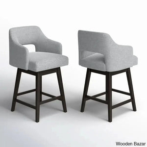 Bethiney Elegant Counter Stool (Set Of 2) - Wooden Bazar