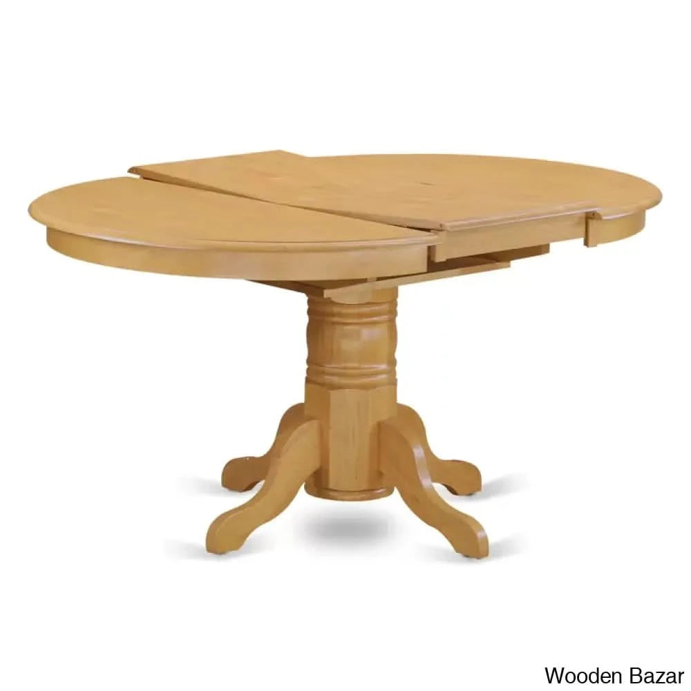 Birch Modern 4 Seater & 6 Extendable Dining Table Set Oak /