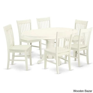 Birch Modern 4 Seater & 6 Extendable Dining Table Set