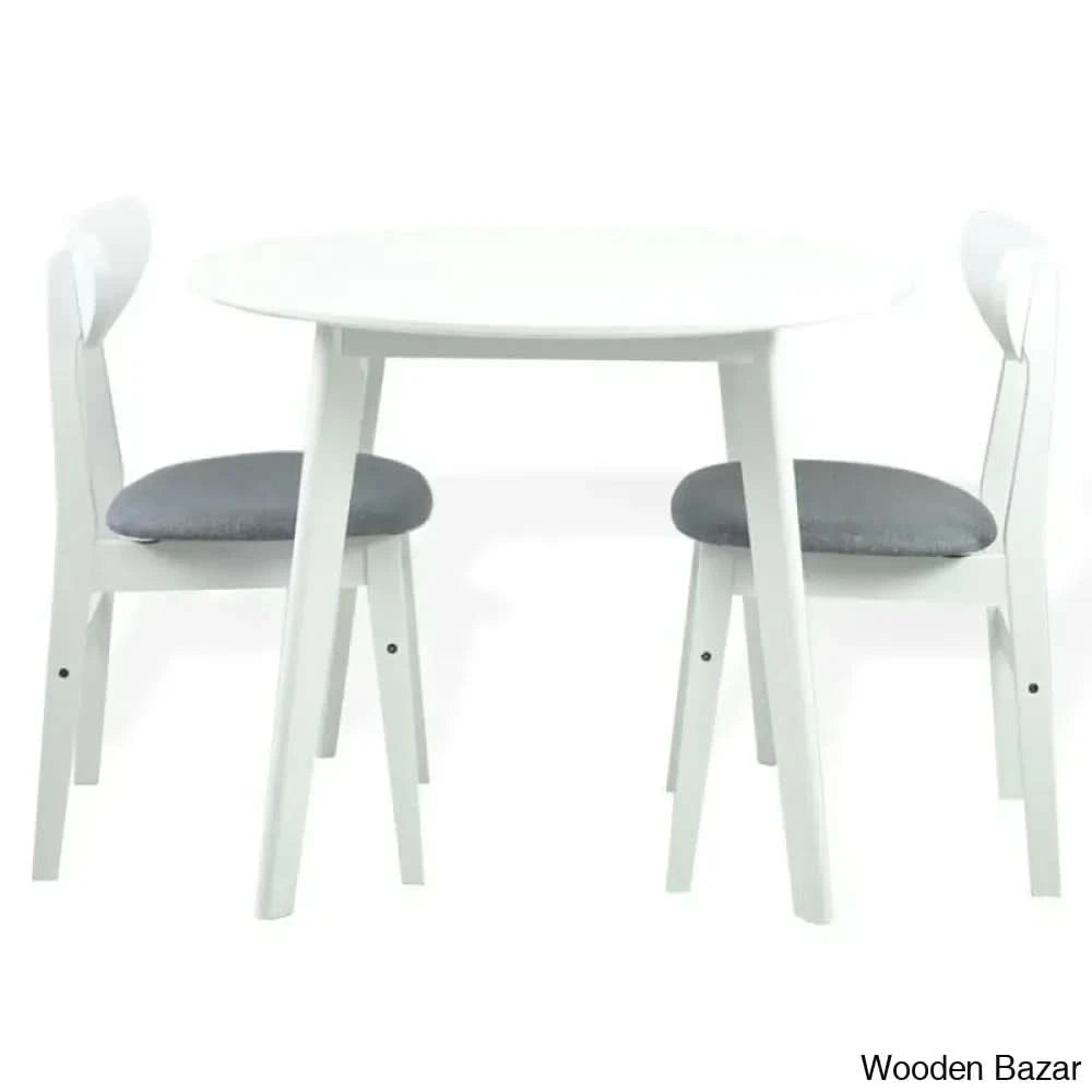 Blaan New 2 Seater Dining Table Set - Wooden Bazar Espresso
