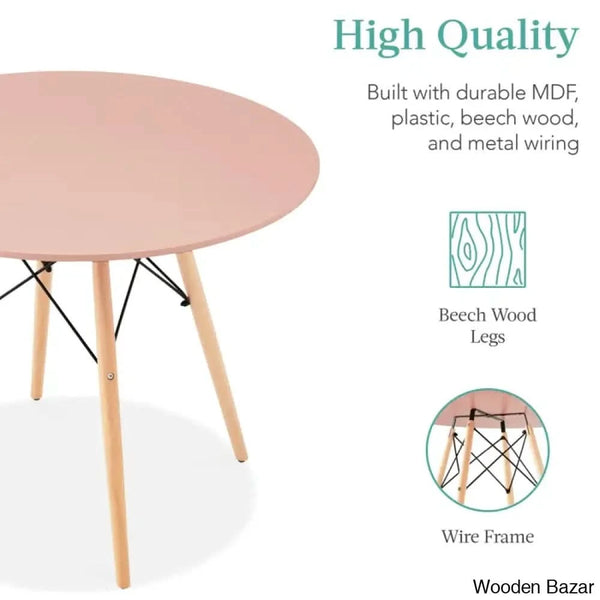 Blaine 4 Seater Stylish Dining Table Set - Wooden Bazar