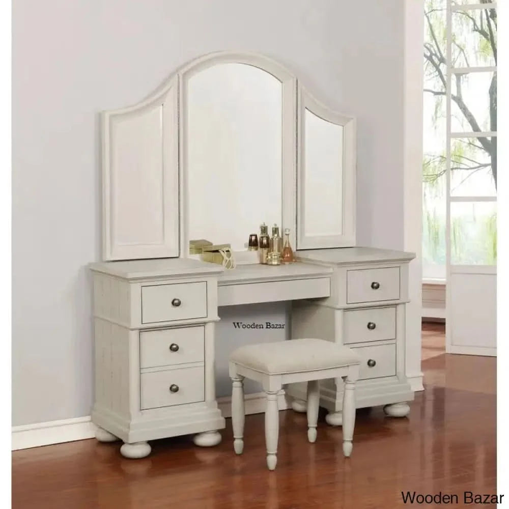 Blaire Vanity Dressing Table With Mirror And Stool