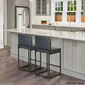 Boisev Swivel Upholstered 24’’ Counter And Bar Stool With Metal Frame (Set Of 2)