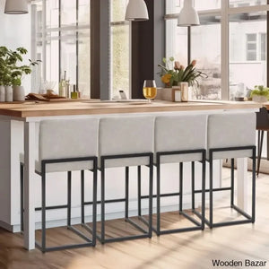 Boisev Swivel Upholstered 24’’ Counter And Bar Stool With Metal Frame (Set Of 2)