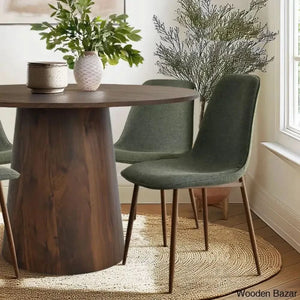 Bornet Royal 4 Seater Round Pedestal Dining Table Set