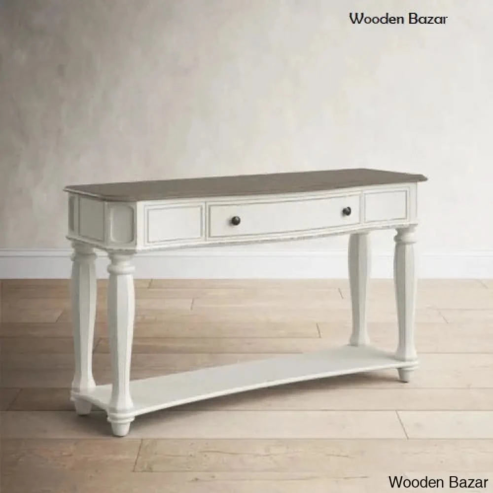 Hardwood End Console Table