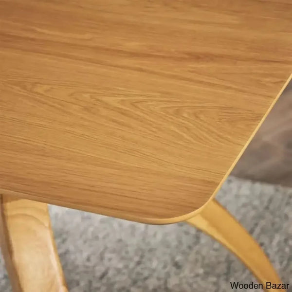 Breaker Stylish Teak Wood Dining Table With Modern Appeal