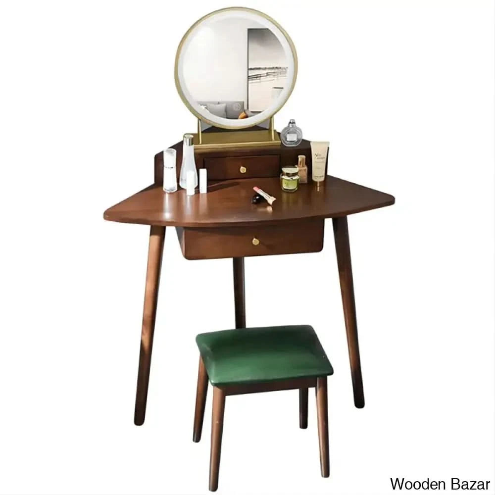 Brezza Vanity Dressing Table With Lighted Mirror