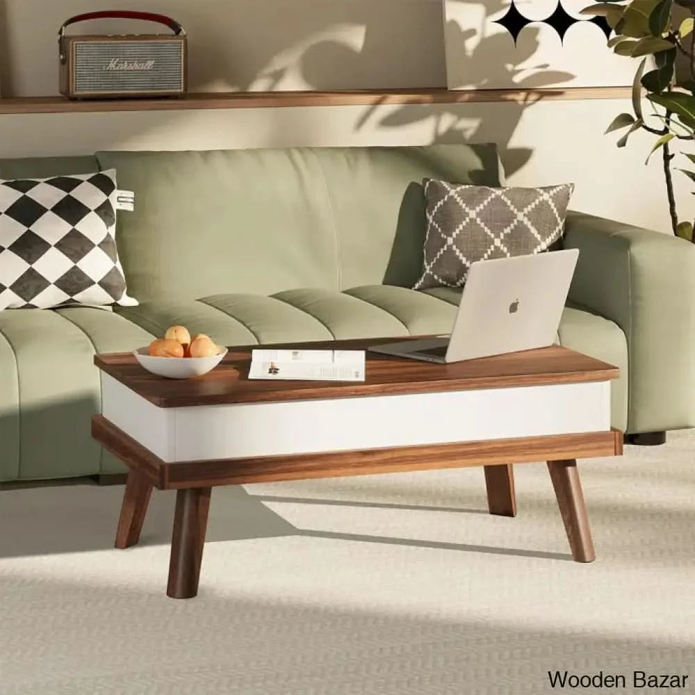 Brierrac Lift Top Coffee And Center Table With Storage Brown