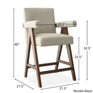 Brittniea Swivel Upholstered 25.5’’ Counter And Bar Stool With Solid Wood Frame