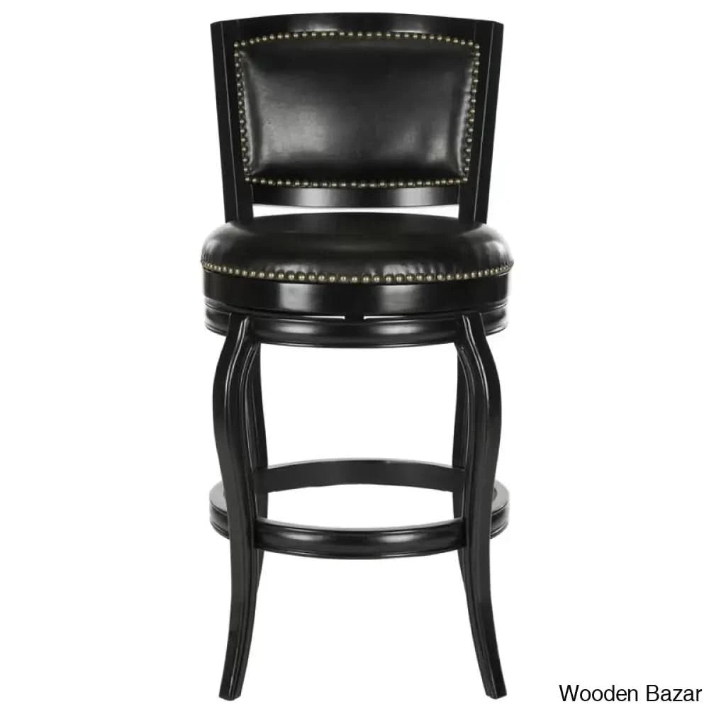 Brockways Swivel 29’’ Counter And Bar Stool Black /