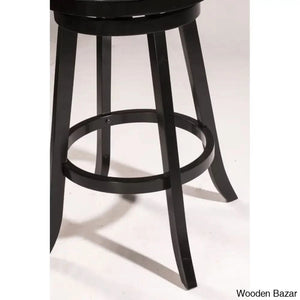 Bruningz Swivel Upholstered Counter And Bar Stool