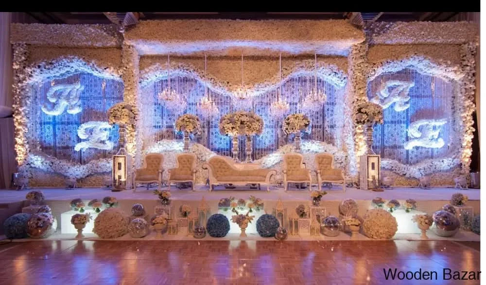 Caboo Handmade Fiber-Integrated Wedding Stage Decor - Wooden Bazar
