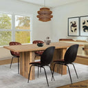 Cady 4 Seater Double Pedestal Dining Table Set - Wooden Bazar Oak