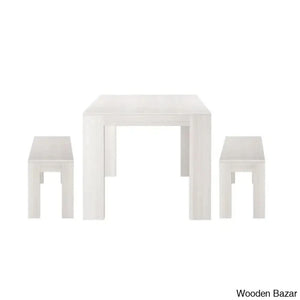 Cady 6 Seater Teak Wood Solid Dining Set - Wooden Bazar