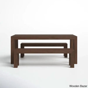 Cady 6 Seater Teak Wood Solid Dining Set - Wooden Bazar