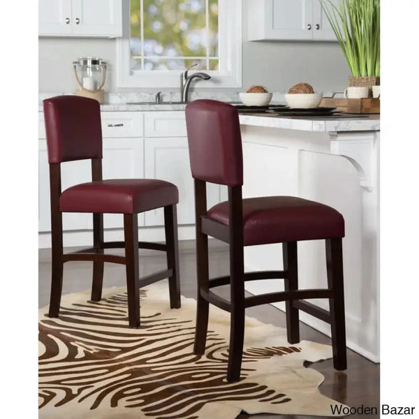 Caldwello Swivel Upholstered Counter And Bar Stool