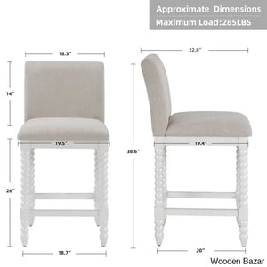 Carollyne Swivel 26’’ High Modern Farmhouse Turned Leg Beaded Counter And Bar Stool