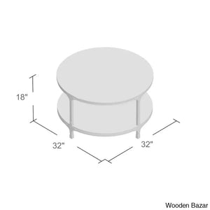 Carolyn Solid Wood Top Coffee And Center Table