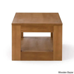 Casmeyl Premium Materials Floor Shelf 40.75’’ Coffee And Center Table With Storage
