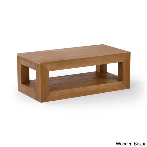 Casmeyl Premium Materials Floor Shelf 40.75’’ Coffee And Center Table With Storage
