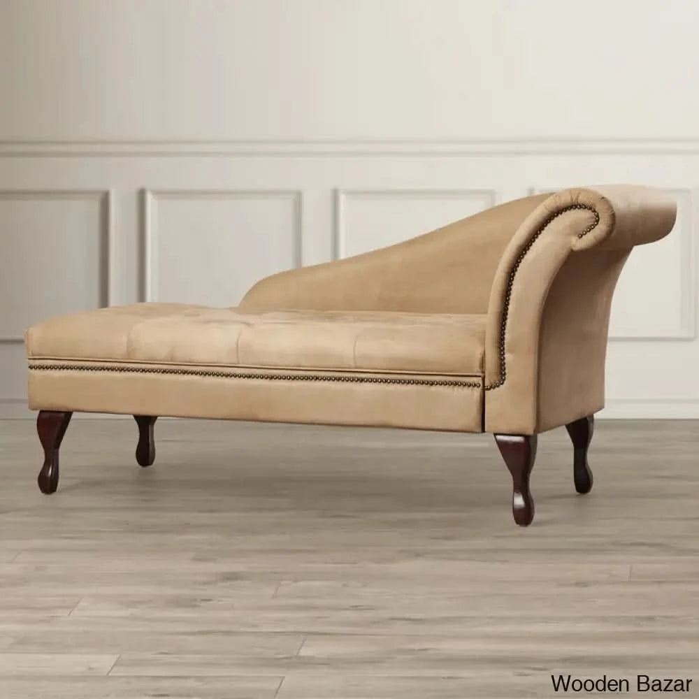 wooden chaise lounge
