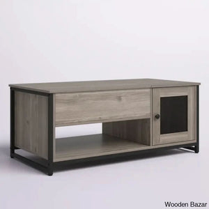 Caulein Lift Top Extendable Frame Rectangular Coffee And Center Table With Storage