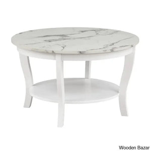 Chadwick 30’’ Coffee Table With Shelf And Center Table