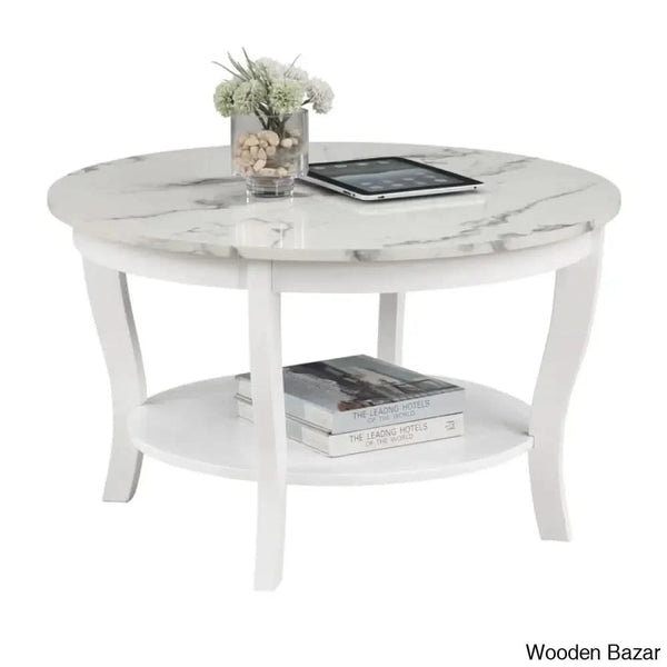 Chadwick 30’’ Coffee Table With Shelf And Center Table