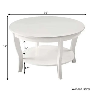 Chadwick 30’’ Coffee Table With Shelf And Center Table