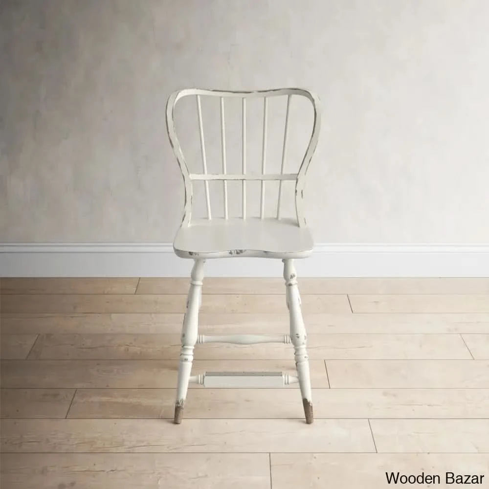 Chamberlainc Swivel 24’’ Counter And Bar Stool White / (29.75’’ Seat Height)