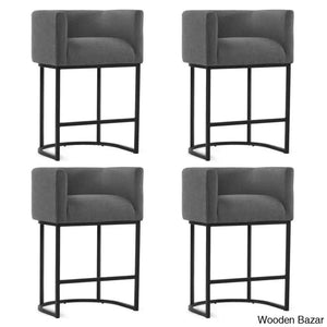 Charneys Swivel Upholstered 27’’ Counter And Bar Stool (Set Of 4)