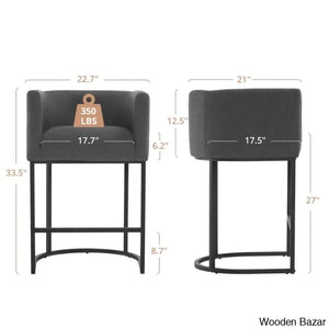 Charneys Swivel Upholstered 27’’ Counter And Bar Stool (Set Of 4)