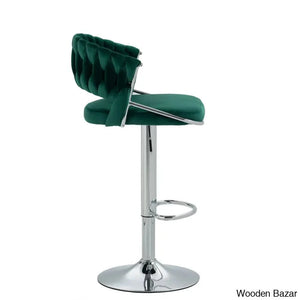 Christalo Swivel Upholstered Adjustable Height Counter And Bar Stool With Metal Frame (Set Of 2)
