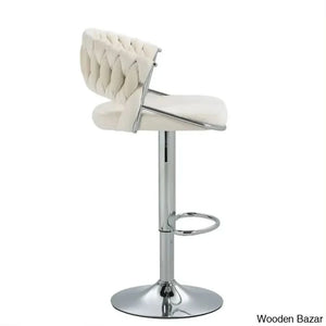 Christalo Swivel Upholstered Adjustable Height Counter And Bar Stool With Metal Frame (Set Of 2)