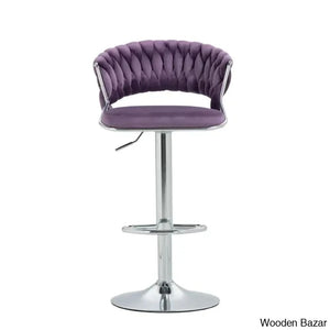 Christalo Swivel Upholstered Adjustable Height Counter And Bar Stool With Metal Frame (Set Of 2)