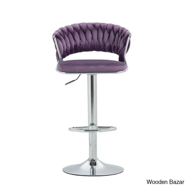 Christalo Swivel Upholstered Adjustable Height Counter And Bar Stool With Metal Frame (Set Of 2)